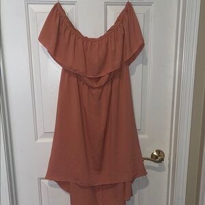 Apricot Lane Peach Off-Shoulder Dress